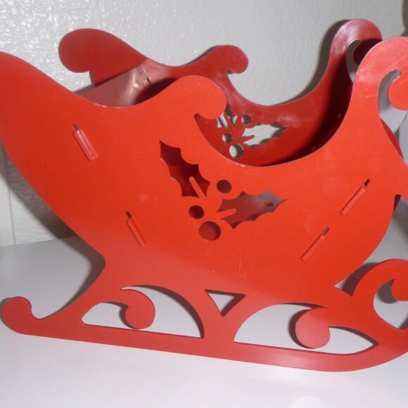 Santa Sleigh and Reindeers Decoration, 25pcs - Picture 5 of 7